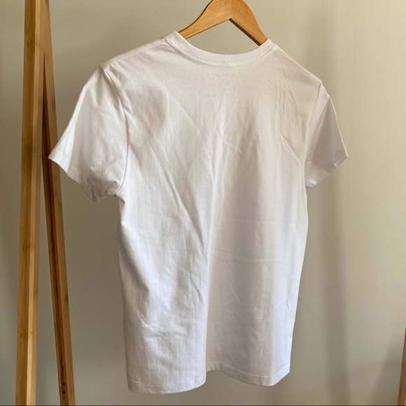 Hanes x Karla White Crewneck Cotton Tee Shirt - Picture 2 of 3